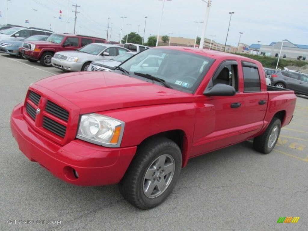 Flame Red 2006 Dodge Dakota SLT Quad Cab 4x4 Exterior Photo #84823533