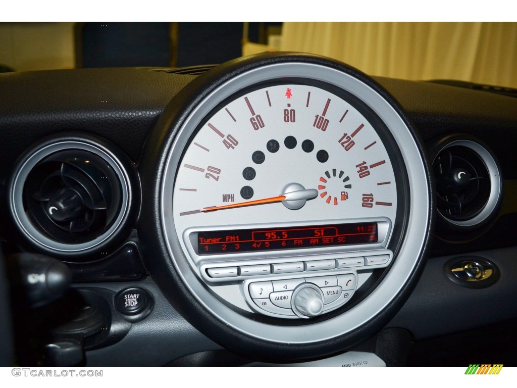 2009 Cooper S Convertible - Midnight Black / Punch Carbon Black Leather photo #21