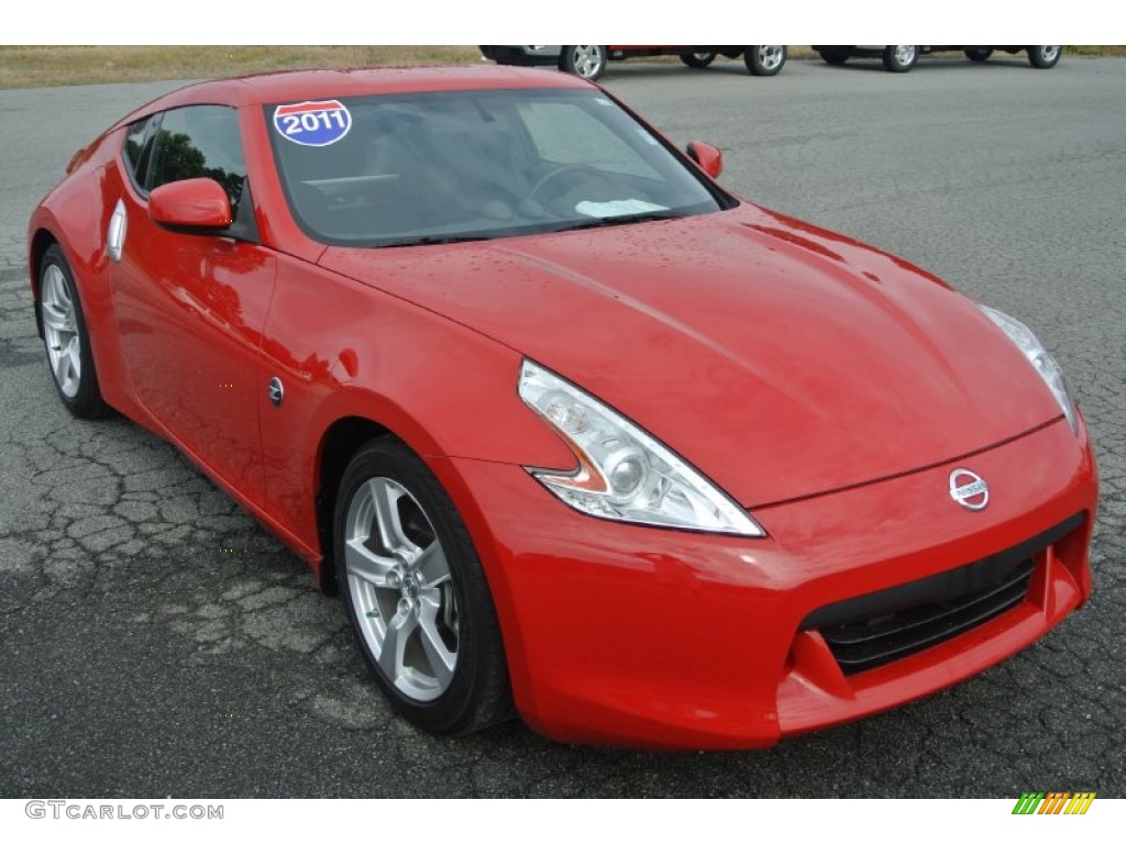 Solid Red 2011 Nissan 370Z Coupe Exterior Photo #84826098