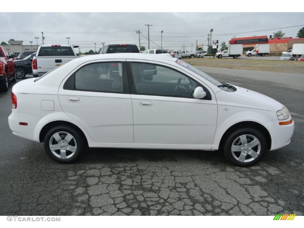 2006 Aveo LS Sedan - Summit White / Charcoal photo #6