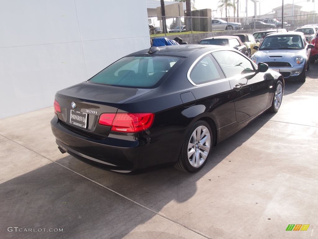 2011 3 Series 328i Coupe - Jet Black / Black photo #4