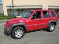 Flame Red 2004 Jeep Liberty Sport 4x4