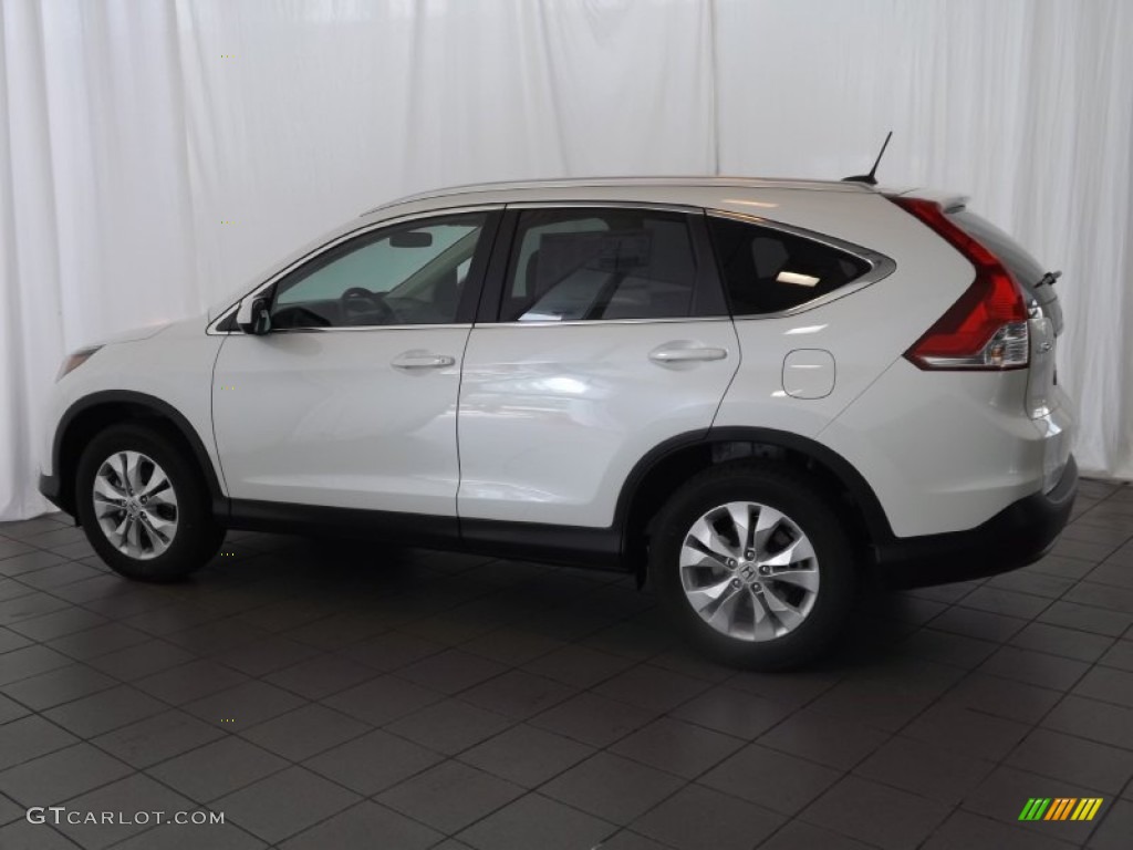 2014 CR-V EX-L - White Diamond Pearl / Beige photo #8