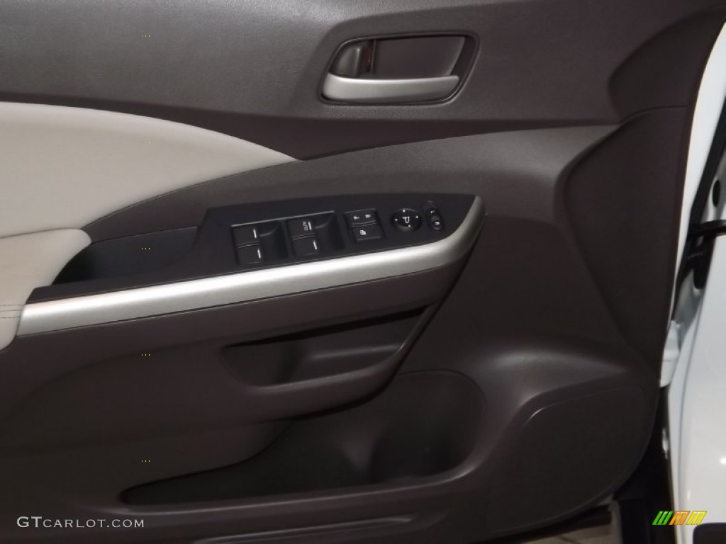 2014 CR-V EX-L - White Diamond Pearl / Beige photo #10