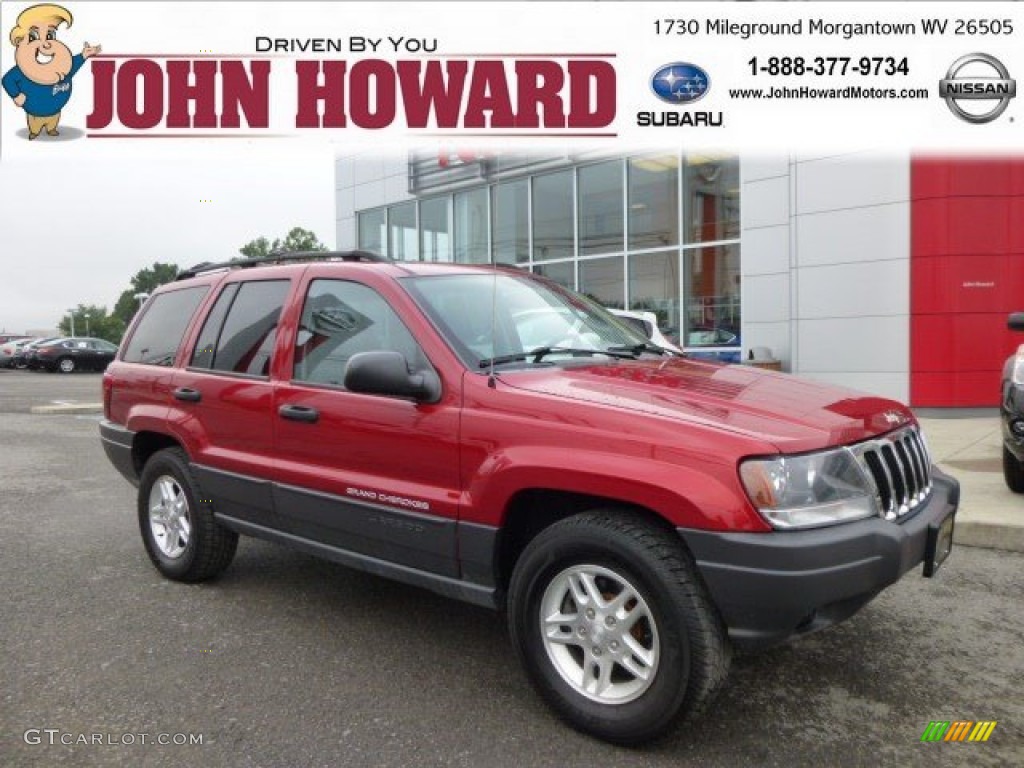 2003 Grand Cherokee Laredo 4x4 - Inferno Red Tinted Pearlcoat / Sandstone photo #1