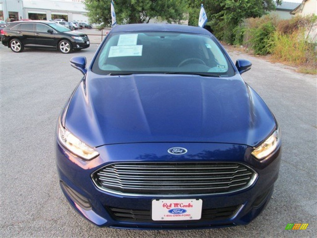 2013 Fusion SE - Deep Impact Blue Metallic / Charcoal Black photo #2