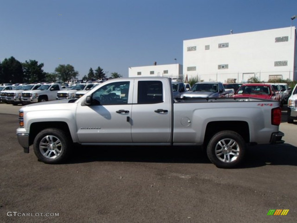 2014 Silverado 1500 LT Double Cab 4x4 - Silver Ice Metallic / Jet Black photo #1