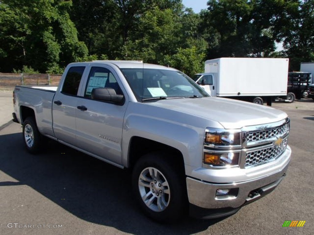 2014 Silverado 1500 LT Double Cab 4x4 - Silver Ice Metallic / Jet Black photo #4