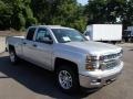 2014 Silver Ice Metallic Chevrolet Silverado 1500 LT Double Cab 4x4  photo #4