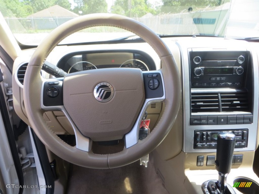 2008 Mercury Mountaineer Standard Mountaineer Model Camel Steering Wheel Photo #84832376
