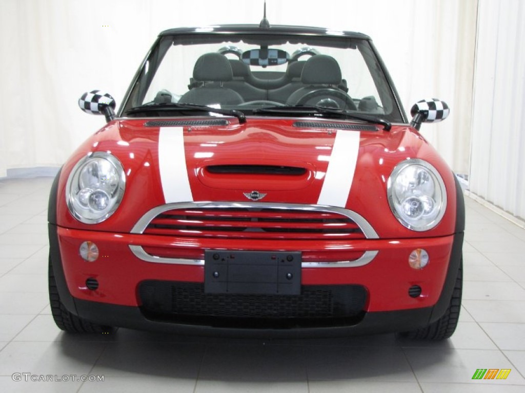2006 Cooper S Convertible - Chili Red / Panther Black photo #4