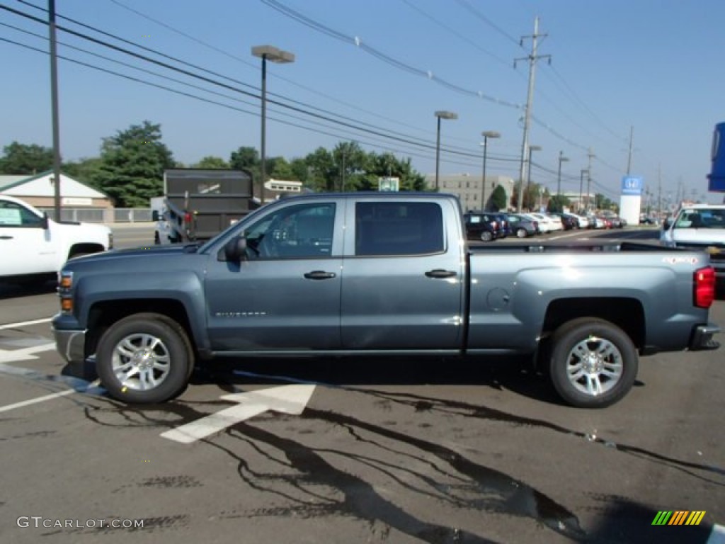 Blue Granite Metallic 2014 Chevrolet Silverado 1500 LT Crew Cab 4x4 Exterior Photo #84833371