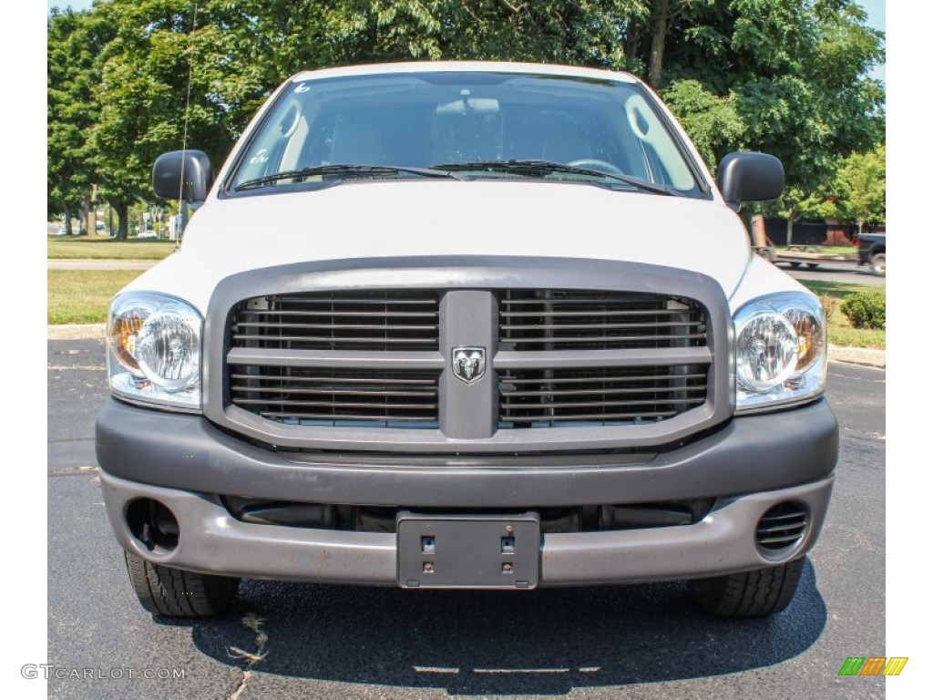 2008 Ram 1500 ST Regular Cab - Bright White / Medium Slate Gray photo #2