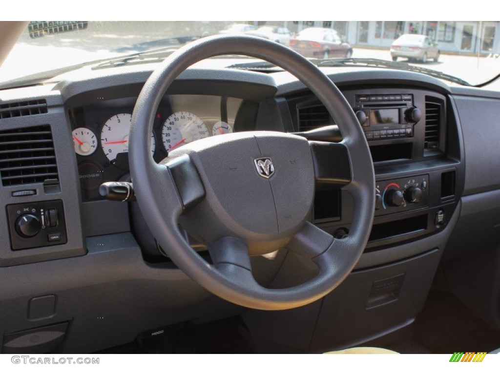 2008 Ram 1500 ST Regular Cab - Bright White / Medium Slate Gray photo #16