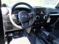 Black 2014 Jeep Wrangler Unlimited Sahara 4x4 Dashboard