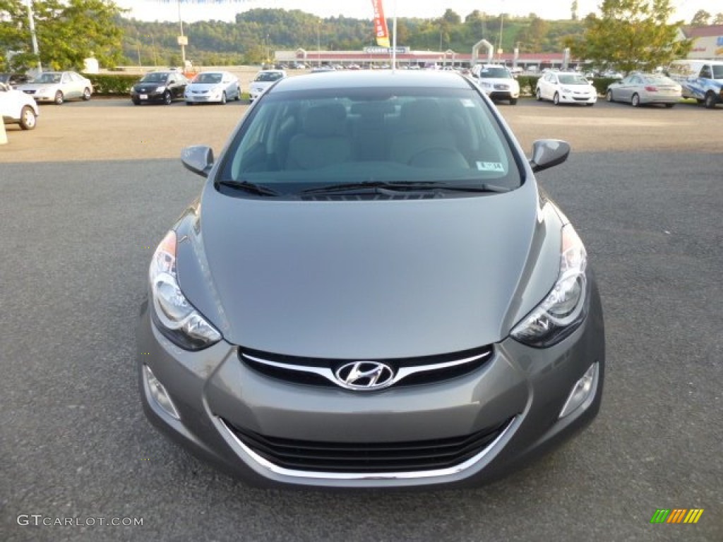 2013 Elantra GLS - Harbor Gray Metallic / Gray photo #2