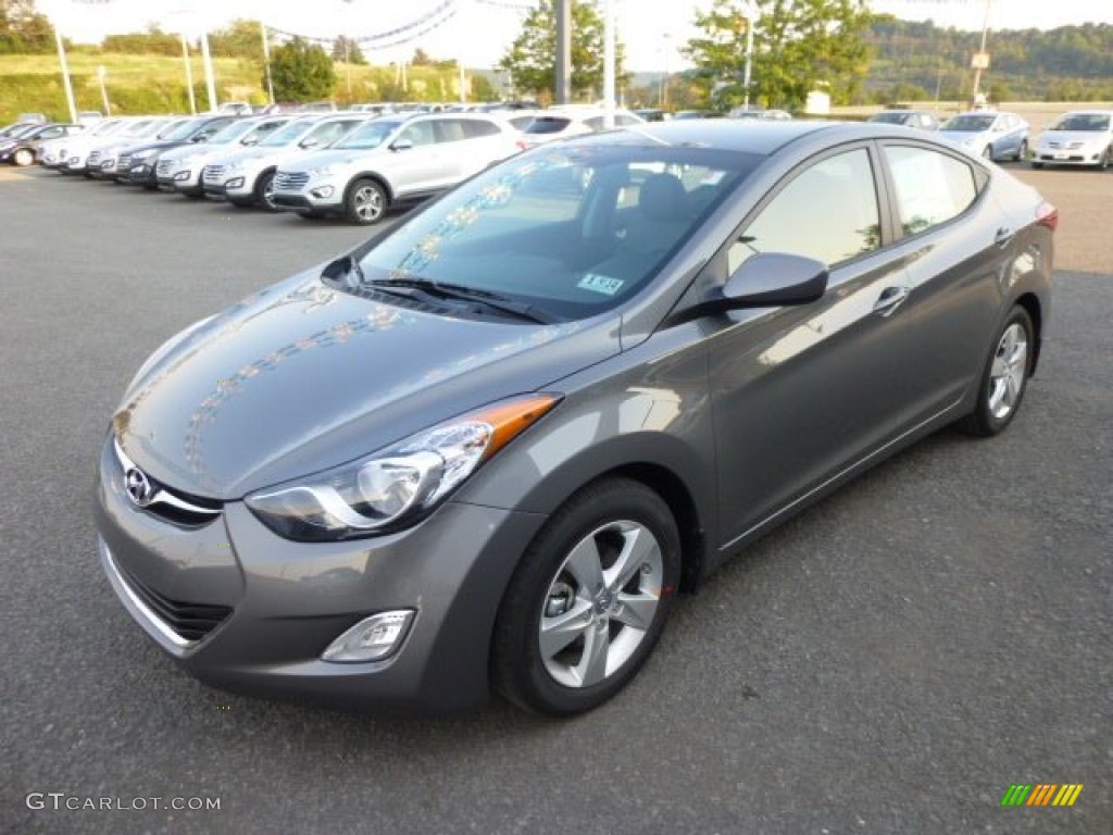 2013 Elantra GLS - Harbor Gray Metallic / Gray photo #3