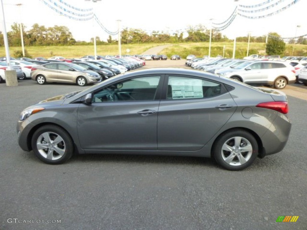 2013 Elantra GLS - Harbor Gray Metallic / Gray photo #4