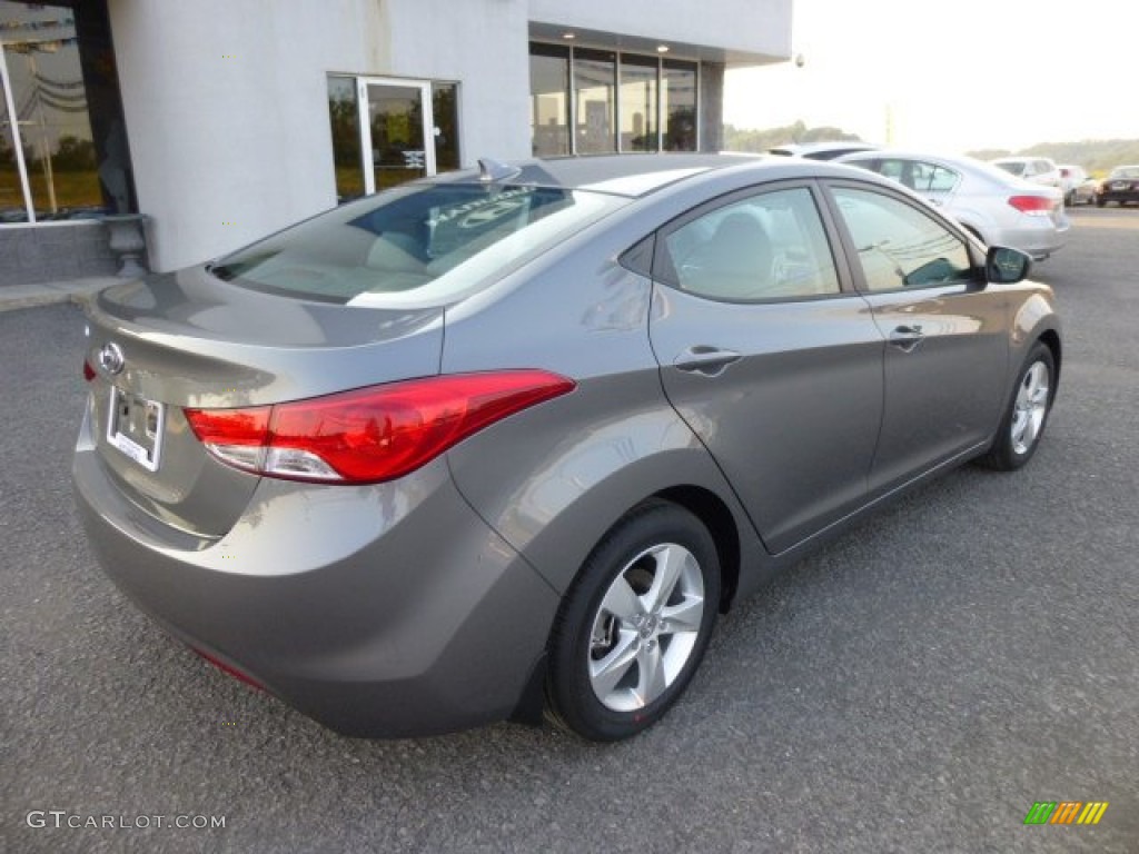 2013 Elantra GLS - Harbor Gray Metallic / Gray photo #7