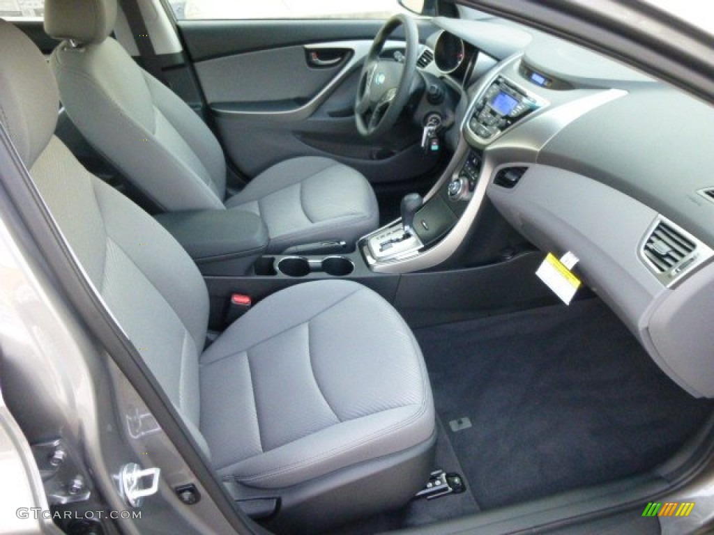2013 Elantra GLS - Harbor Gray Metallic / Gray photo #10