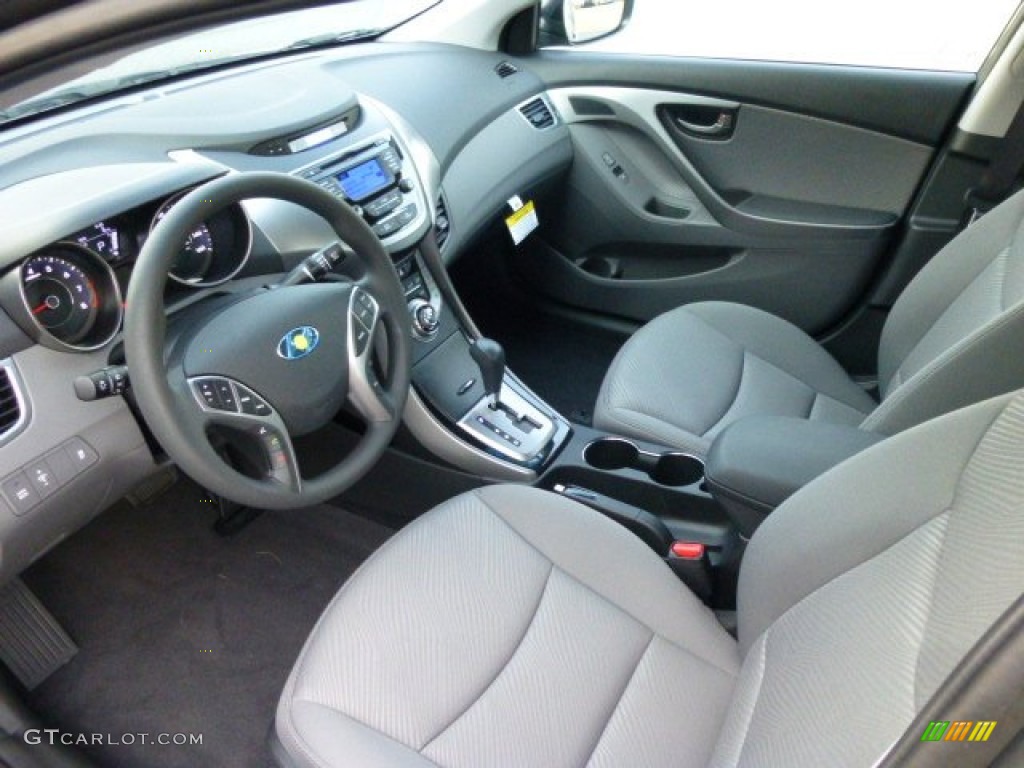 2013 Elantra GLS - Harbor Gray Metallic / Gray photo #16