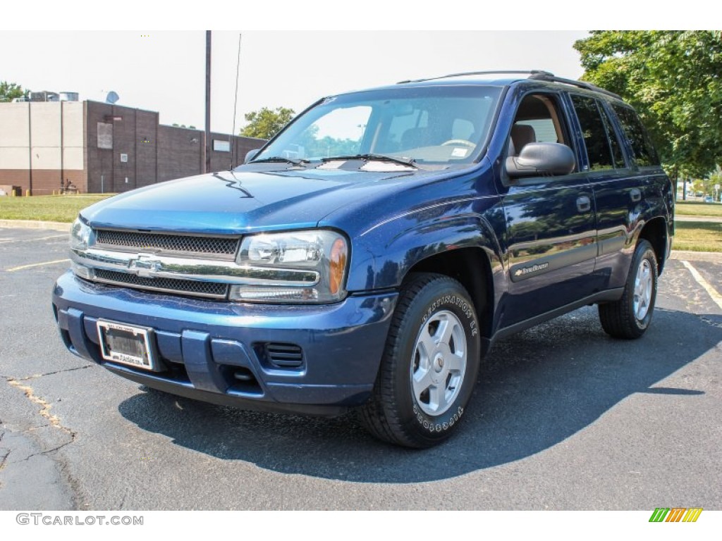 2003 TrailBlazer LS 4x4 - Indigo Blue Metallic / Medium Oak photo #1