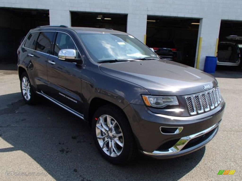 2014 Grand Cherokee Summit 4x4 - Granite Crystal Metallic / Summit Morocco Black Natura Leather photo #4