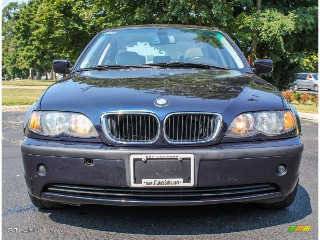 2004 3 Series 325i Sedan - Orient Blue Metallic / Grey photo #2