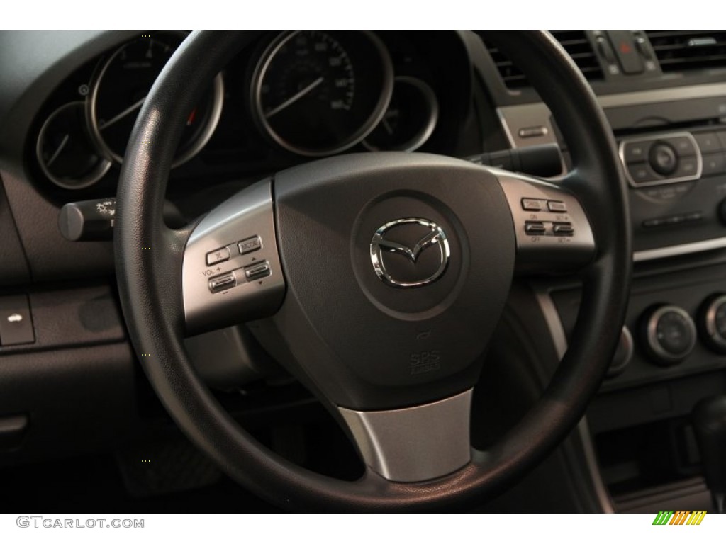 2010 MAZDA6 i Sport Sedan - Black Cherry Metallic / Black photo #6