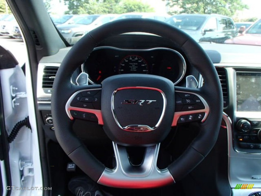 2014 Jeep Grand Cherokee SRT 4x4 SRT Morocco Black Steering Wheel Photo #84838686