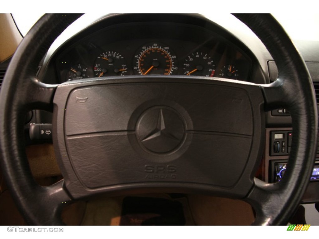 1991 SL Class 300 SL Roadster - Signal Red / Palomino photo #9