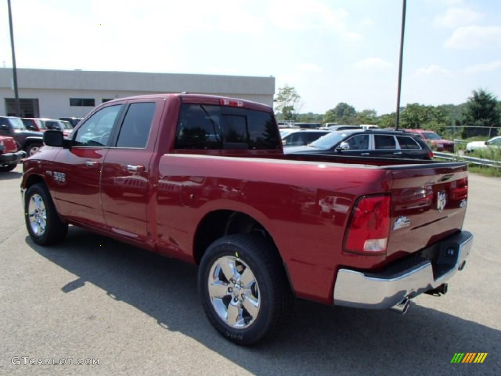 2014 1500 Big Horn Quad Cab 4x4 - Deep Cherry Red Crystal Pearl / Black/Diesel Gray photo #8