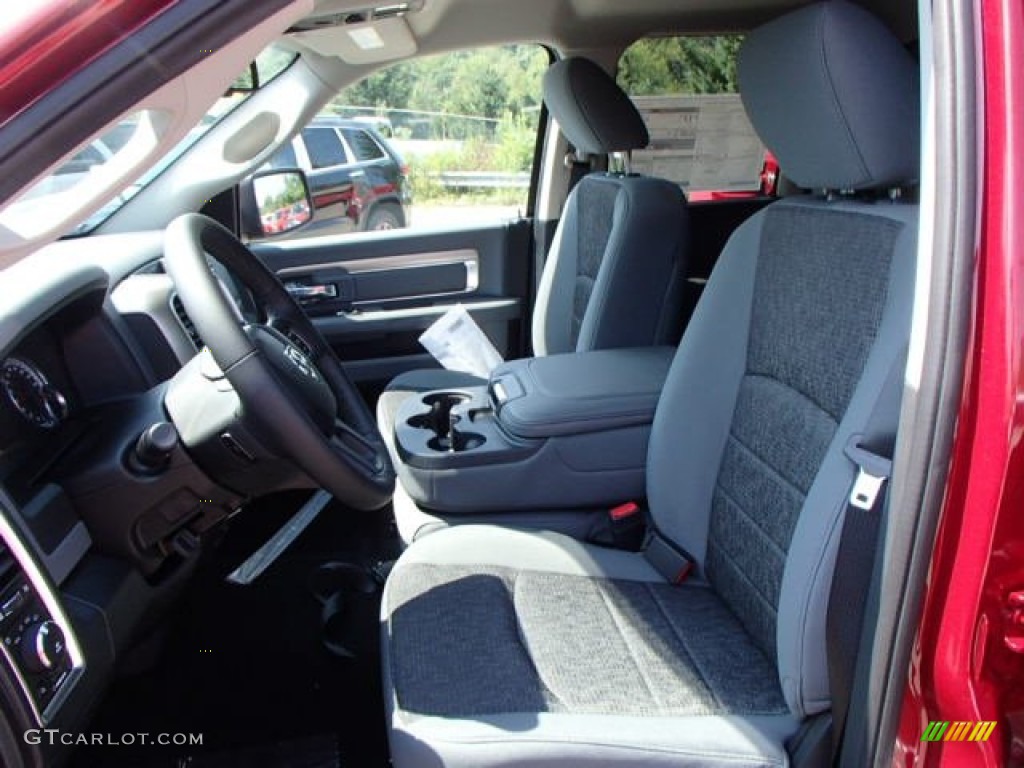 Black/Diesel Gray Interior 2014 Ram 1500 Big Horn Quad Cab 4x4 Photo #84838956