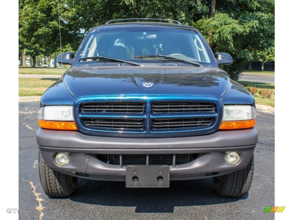 2003 Durango SXT 4x4 - Patriot Blue Pearlcoat / Sandstone photo #2