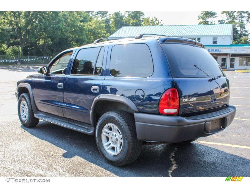 2003 Durango SXT 4x4 - Patriot Blue Pearlcoat / Sandstone photo #4