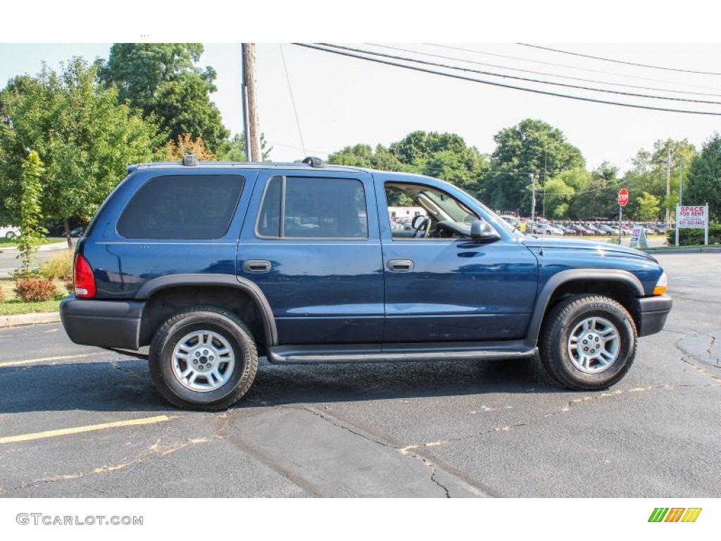 2003 Durango SXT 4x4 - Patriot Blue Pearlcoat / Sandstone photo #7