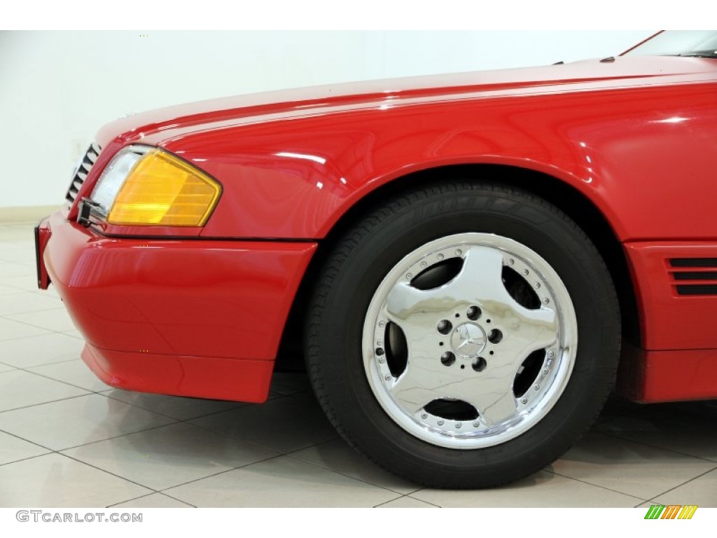 1991 SL Class 300 SL Roadster - Signal Red / Palomino photo #23