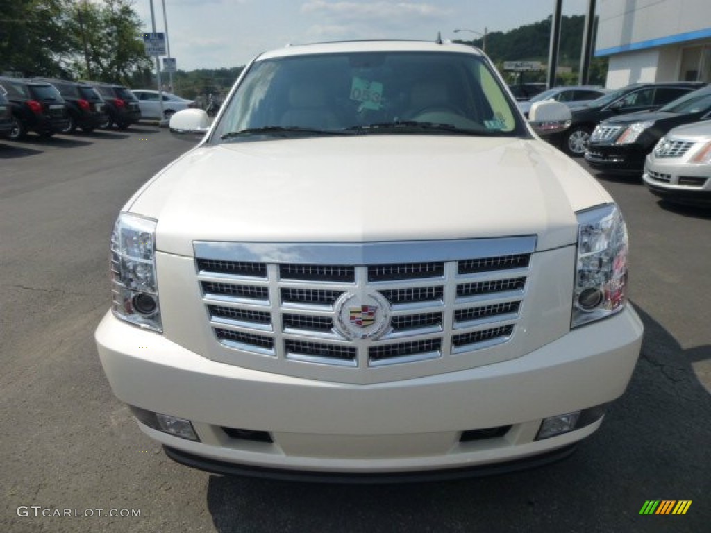 White Diamond Tricoat 2014 Cadillac Escalade Luxury AWD Exterior Photo #84839295