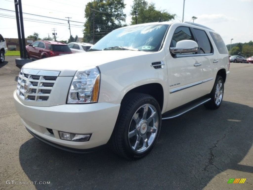 White Diamond Tricoat 2014 Cadillac Escalade Luxury AWD Exterior Photo #84839316