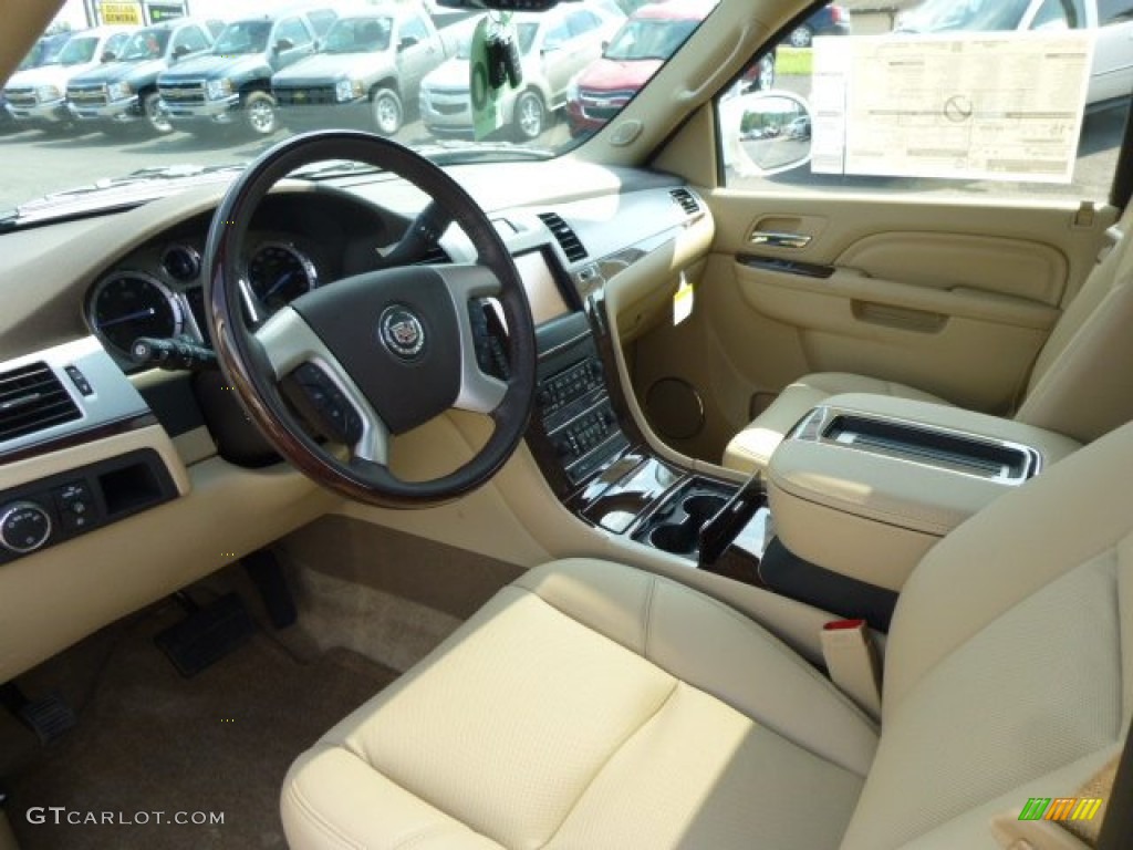 Cashmere/Cocoa Interior 2014 Cadillac Escalade Luxury AWD Photo #84839607