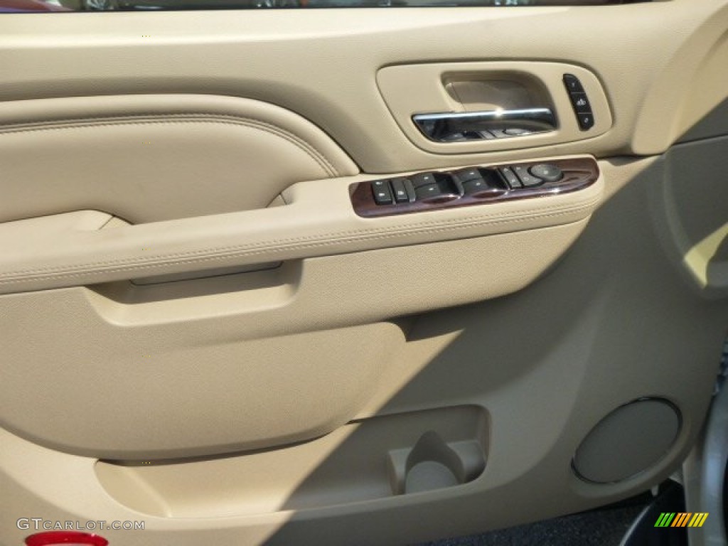 2014 Cadillac Escalade Luxury AWD Cashmere/Cocoa Door Panel Photo #84839628