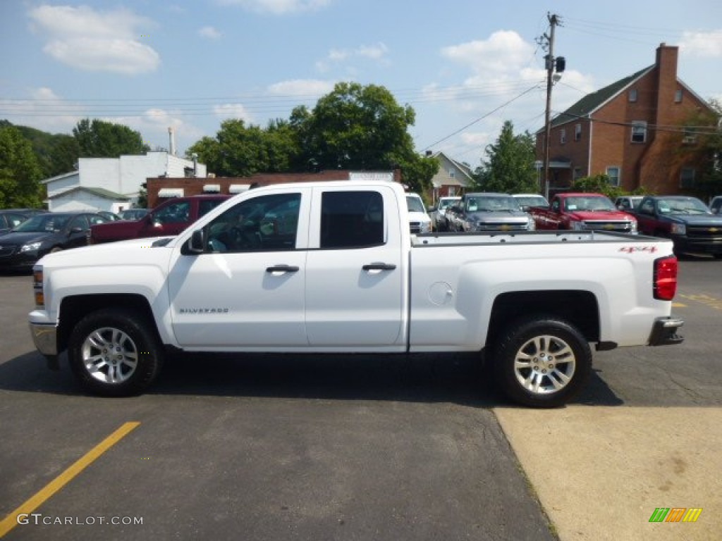 Summit White 2014 Chevrolet Silverado 1500 LT Double Cab 4x4 Exterior Photo #84840687