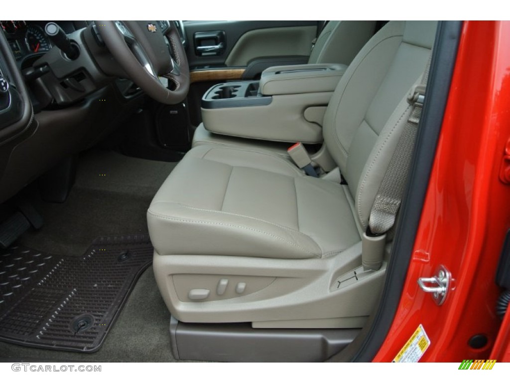 2014 Silverado 1500 LTZ Crew Cab - Victory Red / Cocoa/Dune photo #9