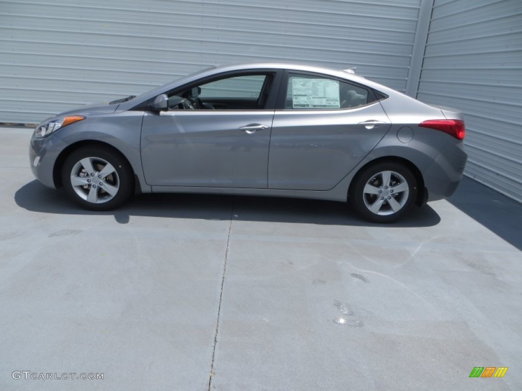 2013 Elantra GLS - Titanium Gray Metallic / Gray photo #7