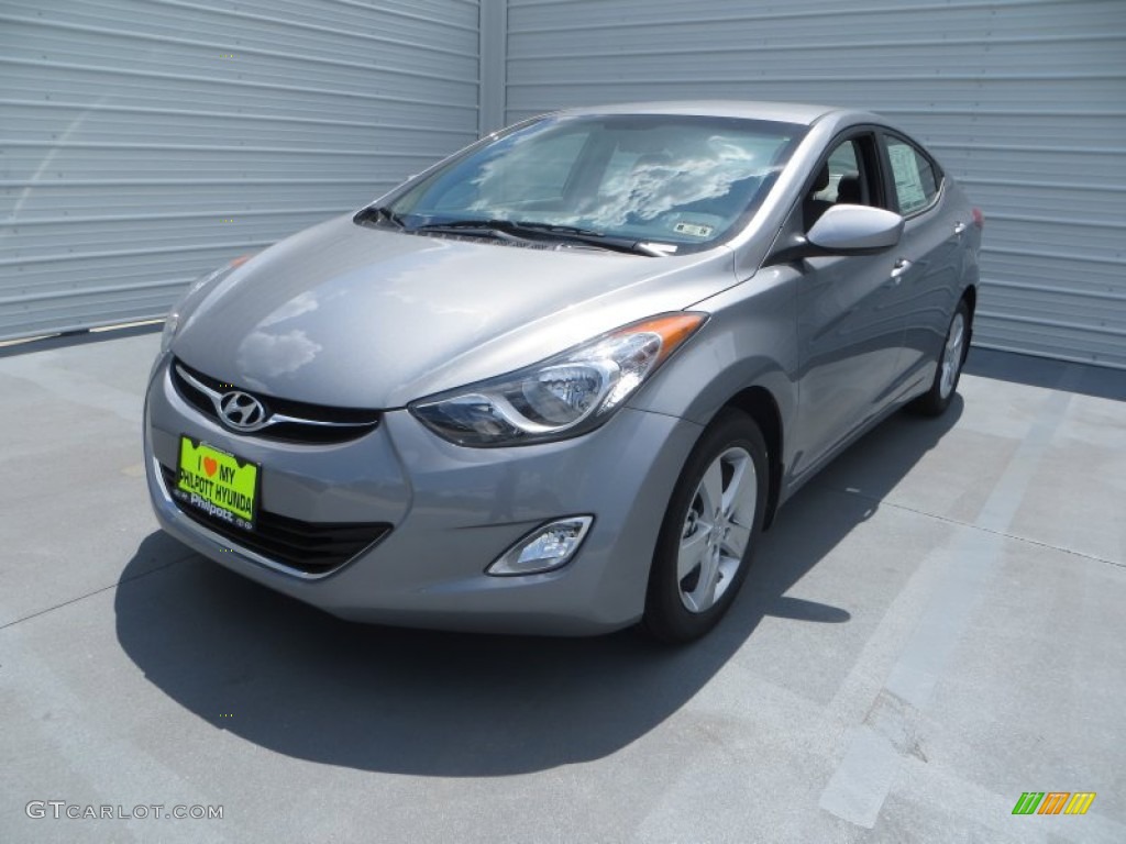 2013 Elantra GLS - Titanium Gray Metallic / Gray photo #8