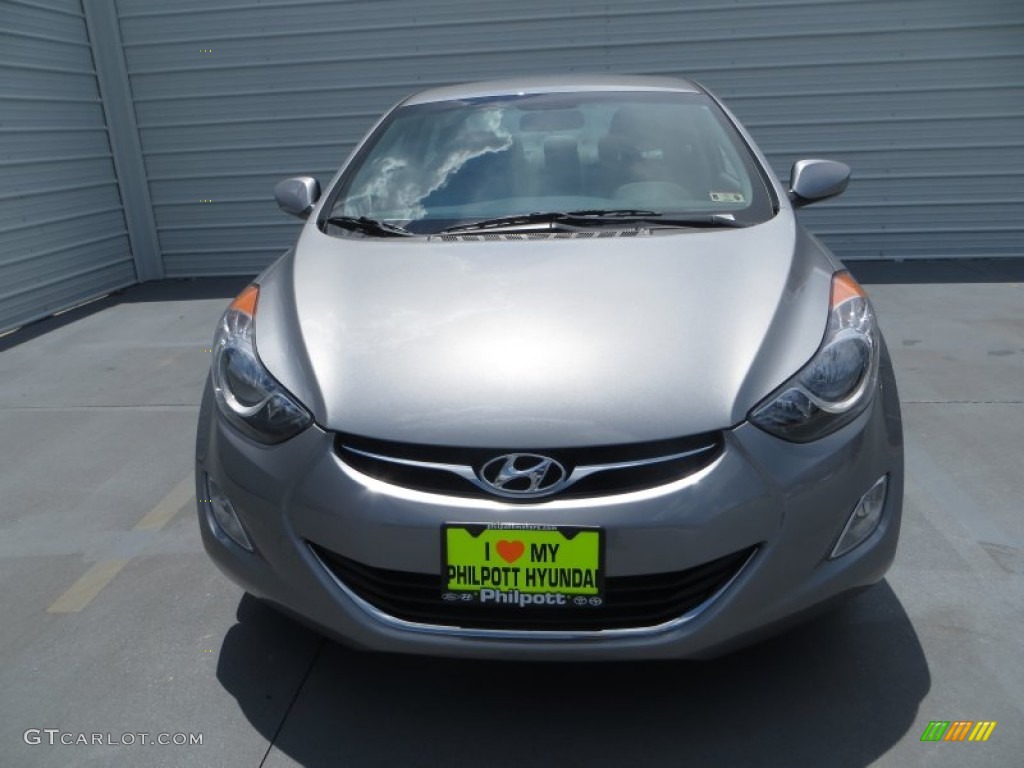 2013 Elantra GLS - Titanium Gray Metallic / Gray photo #9