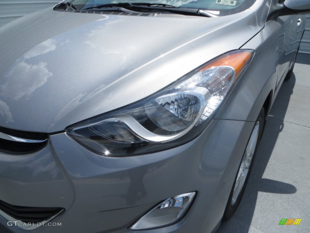 2013 Elantra GLS - Titanium Gray Metallic / Gray photo #10