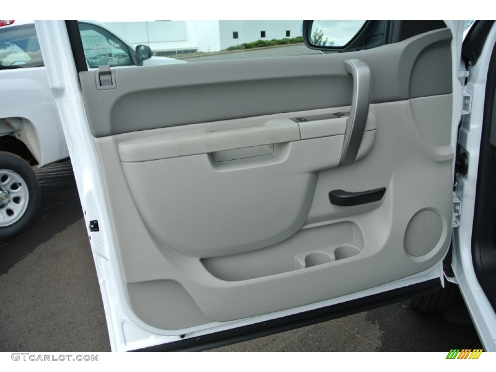 2014 Chevrolet Silverado 2500HD WT Regular Cab Dark Titanium Door Panel Photo #84841896