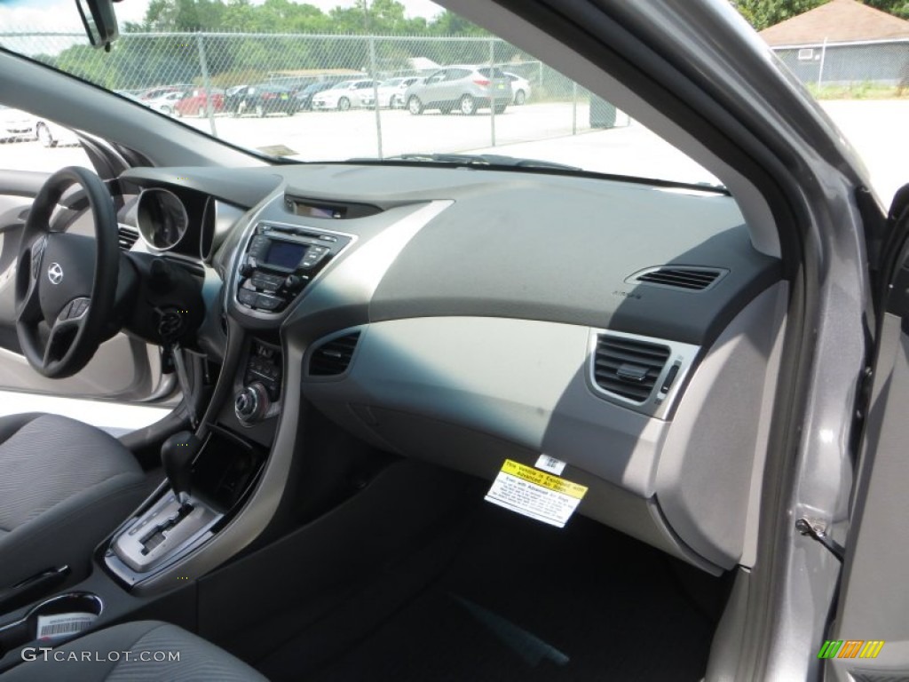 2013 Elantra GLS - Titanium Gray Metallic / Gray photo #18