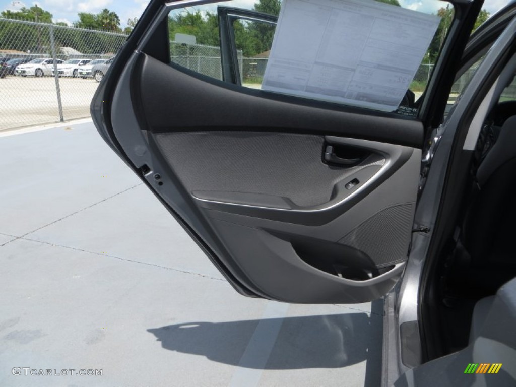2013 Elantra GLS - Titanium Gray Metallic / Gray photo #19